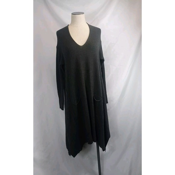 JODIFL Dresses & Skirts - VTG Jodifl Oversized Tunic Sweater Dress Women's Small‎ Pocket Dress Fits Large